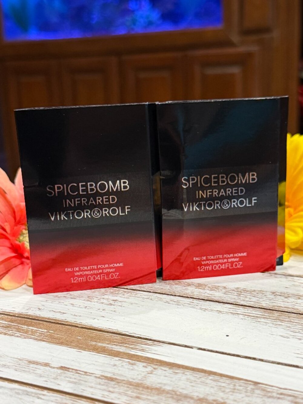 🎁5 For $25 Spice Bomb Infrared Victor & Rolf Sample Spray Card 1.2 ml 2X